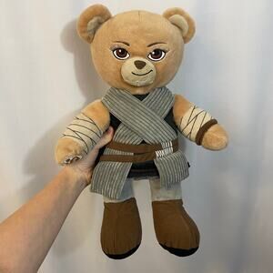 Build A Bear BAB Star Wars Rey 17" Plush Bear Disney 2017 Laugh Sound